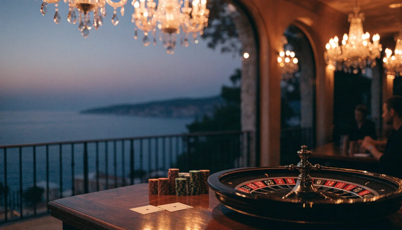 Elegantna casino terasa s pogledom na Jadransko more u Hrvatskoj